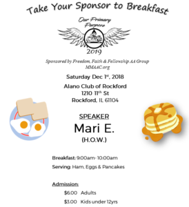 breakfast with sponsor dec 2018